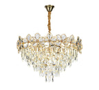 Candelabru RFAN, Model 75001/600, Textura Cristal, Metal, 10 X E14, Auriu