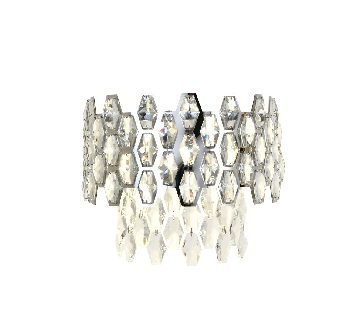 Aplica RFAN, Model 75003/2, Textura Cristal, Metal, 2 X E14, Argintiu
