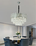 Candelabru RFAN, Model 75003/600, Textura Cristal, Metal, 10 X E14, Argintiu