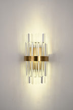 Aplica RFAN, Model 7821/2W, Textura Cristal, Metal, 2 X E14, Auriu