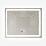 Oglinda LED Si Touch, Cu Functie Dezaburire Si Ceas, 80 x 65 cm, Smack