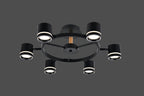 Lustra RFAN, Model R9171/6, 6 X Soclu GX53, Negru