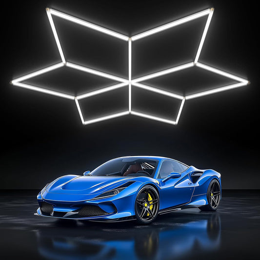 HoneyComb LED RFAN, Forma Stea, Lumina Rece, 6500K, 126W