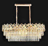 Candelabru RFAN, Model 62111/1000*400, Textura Cristal, Metal, 10 X E27, Auriu