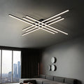 Lustra LED RFAN, Model R9112/6, Cu Telecomanda, 3 Tipuri De Lumina, Intensitate Reglabila, 146W, Negru
