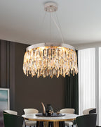 Candelabru LED RFAN, Model 9137/600, Textura Cristal, Metal, 74W, Crom