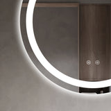 Oglinda LED, Rotunda 70 X 70 cm, Functie Dezaburire, LED Touch, Smack