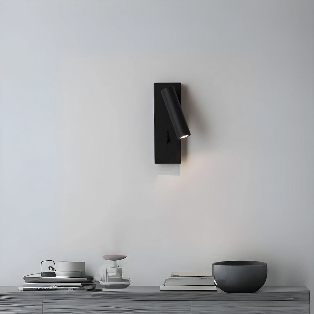 Aplica LED RFAN, Model B230712, Cu Intrerupator si USB, Lumina Neutra, 5W, Negru