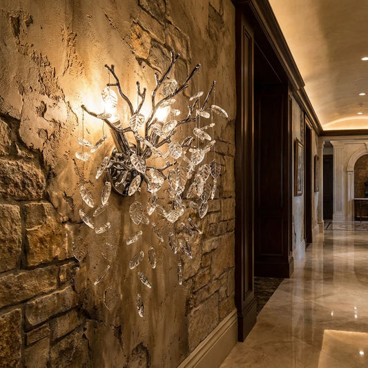 Aplica RFAN, Model W33122/2L, Textura Cristal, Metal, 2 X E14, Argintiu