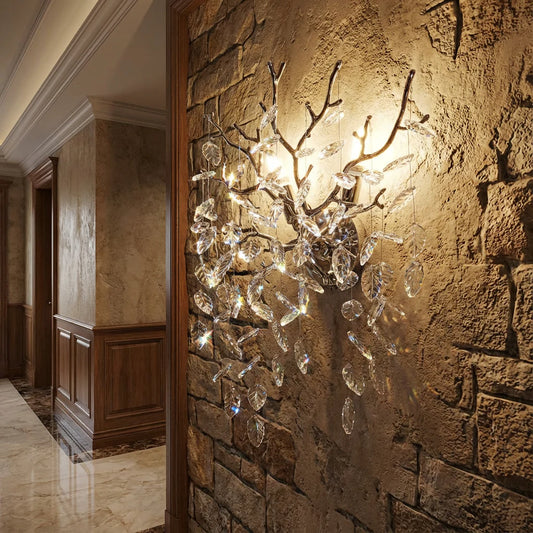 Aplica RFAN, Model W33122/2L, Textura Cristal, Metal, 2 X E14, Argintiu