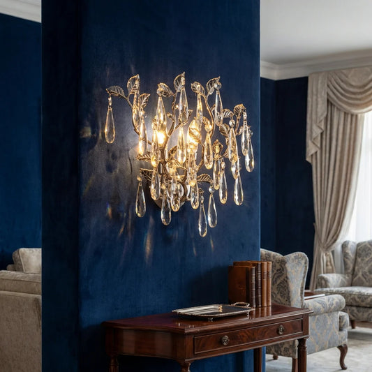 Aplica RFAN, Model W33121/2, Textura Cristal, Metal, 2 X E14, Argintiu