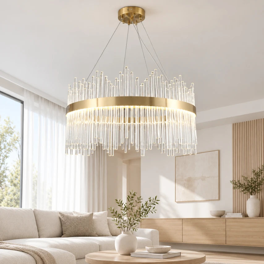 Candelabru RFAN LED intr-o amenajare de interior