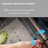 Chiuveta Multifunctionala pentru Bucatarie, Inox, Gri Inchis - Negru, 75x45 cm