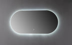 Oglinda LED Ovala Premium 120×60 cm, Lumina Spate, 3 Tipuri de Lumina – Calda, Rece, Neutra