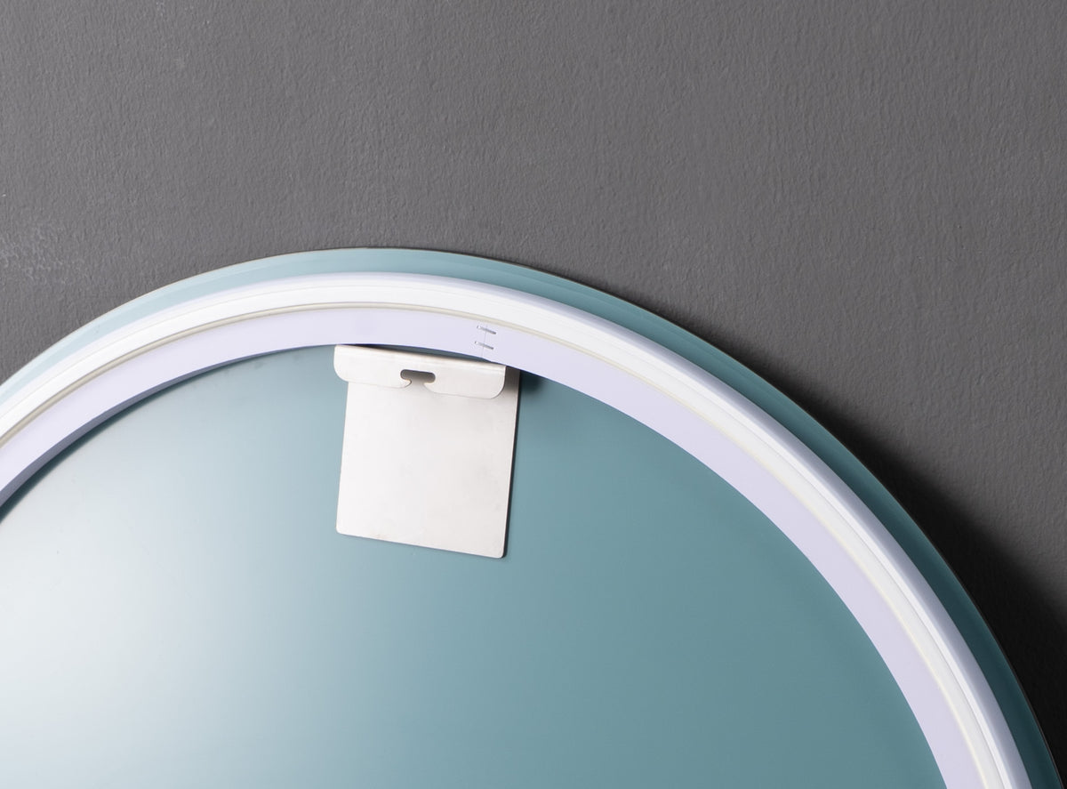 Oglinda LED Rotunda Premium 70×70 cm, Lumina Spate, 3 Tipuri de Lumina – Calda, Rece, Neutra