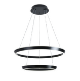 Lustra LED Tip Pendul RFAN, Model F23009/2, Cu Telecomanda, 3 Tipuri De Lumina, Inaltime Reglabila, 240W, Negru