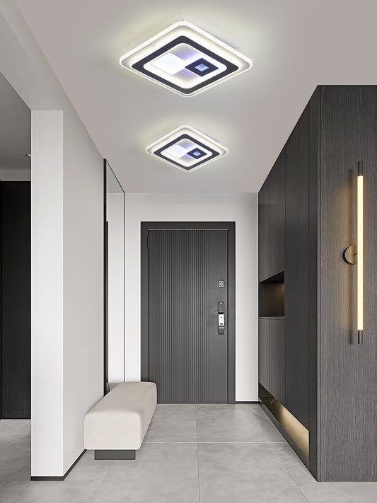 Aplica LED RFAN, Model 9065-240, 3 Tipuri De Lumina, 100W, Alb/Negru