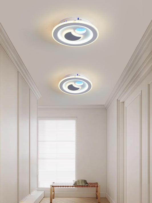 Aplica LED RFAN, Model 9113-240, 3 Tipuri De Lumina, 60W, Alb/Gri