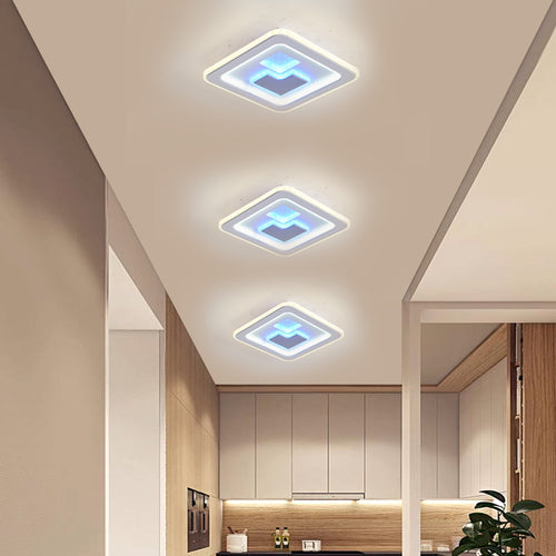Aplica LED RFAN, Model 9114-240, 3 Tipuri De Lumina, 74W, Alb/Gri