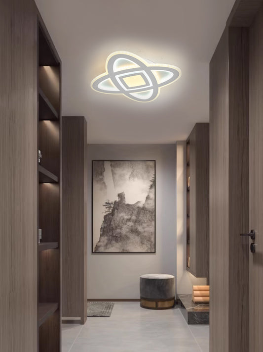Lustra LED RFAN, Model 9233/400, Cu Telecomanda, 3 Tipuri De Lumina, Intensitate Reglabila, 152W, Alb