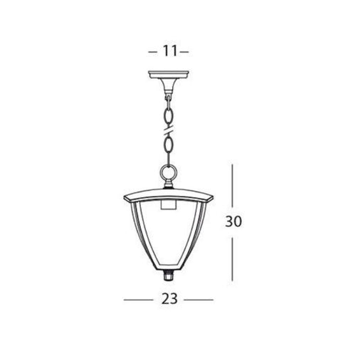 Aplica Exterior, Model 577/16, Material Aluminiu, IP44, 1 X E27, Negru