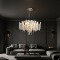 Candelabru RFAN, Model 33001/600, Textura Cristal, Metal, 8 X E14, Argintiu