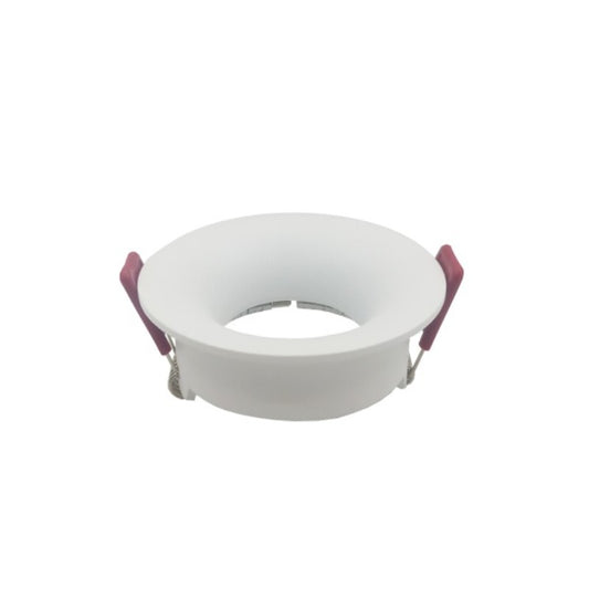 Rama Simpla, H201-RD, Pentru Spot Incastrat GU10, Rotunda, Alb