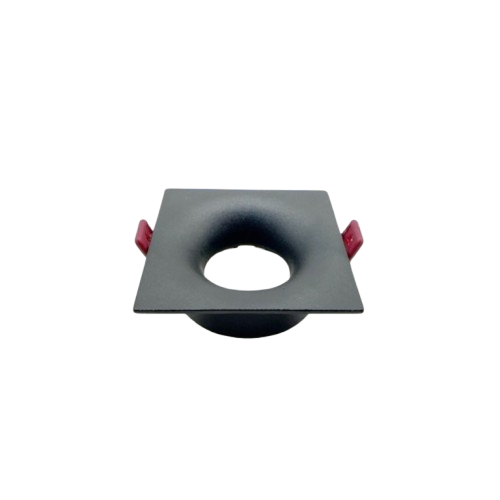 Rama Simpla, H201-SQ, Pentru Spot Incastrat GU10, Patrata, Negru