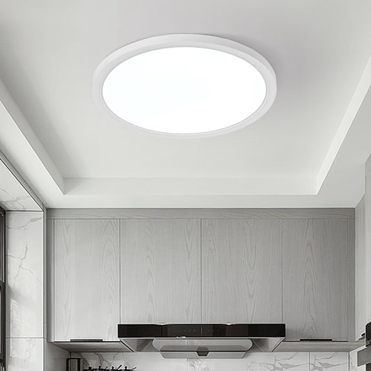 Plafoniera LED RFAN, Cu Telecomanda, Model R9186/400, Rotunda, Slim, 29W, 3 Tipuri De Lumina, Alb