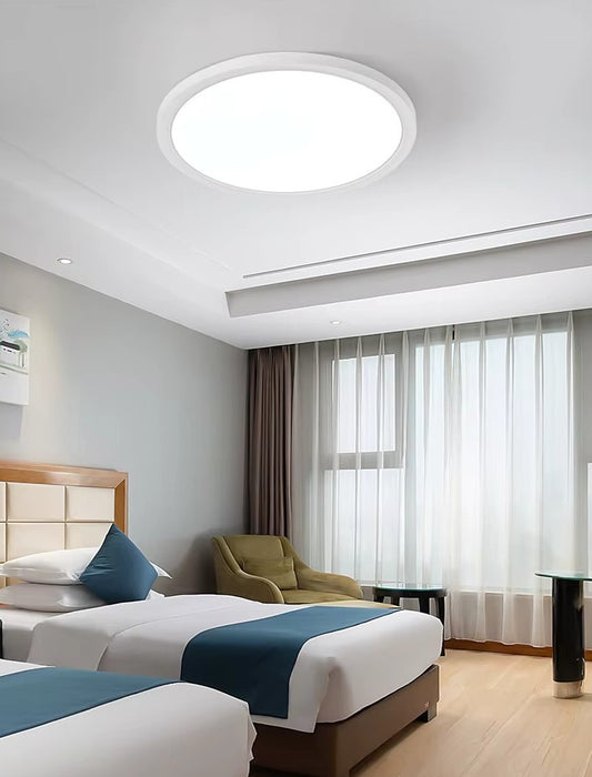 Plafoniera LED RFAN, Rotunda, Slim, 24W, 3 Tipuri De Lumina, Alb