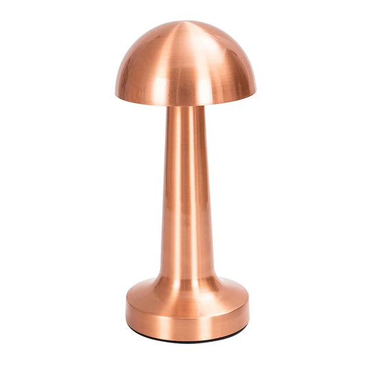 Lampa de masa cu control tactil, reincarcabila, 3 trepte lumina, design elegant, Bronz