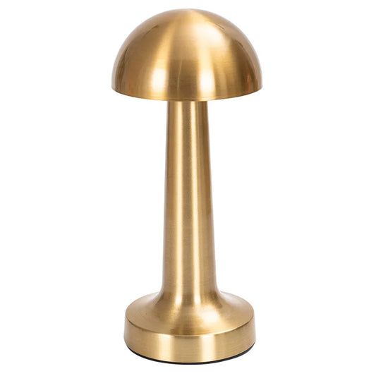 Lampa de masa cu control tactil, reincarcabila, 3 trepte lumina, design elegant, Auriu