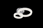 Lustra LED RFAN, Model K3536/1+1CH, Cu Telecomanda, 3 Tipuri De Lumina, Intensitate Reglabila, 80W, Argintiu
