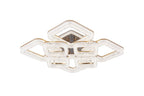 Lustra LED RFAN, Model K3535/4+4GD, Cu Telecomanda, 3 Tipuri De Lumina, Intensitate Reglabila, 200W, Auriu