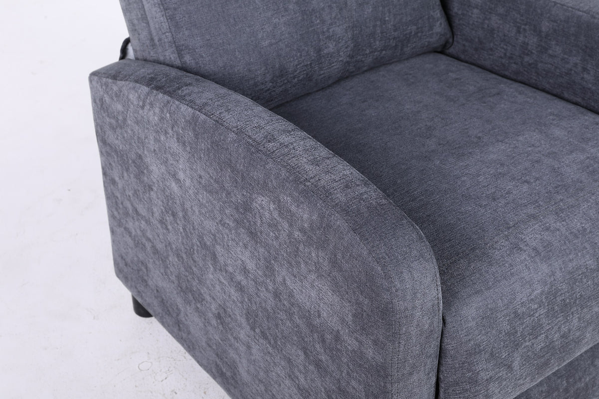 Fotoliu Recliner Premium, Confort Maxim, Design Elegant, Gri Inchis