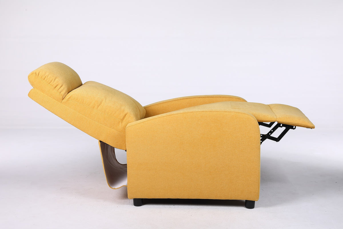 Fotoliu Recliner Premium, Confort Maxim, Design Elegant, Galben