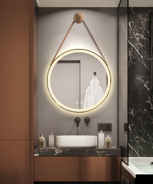 Oglinda Led Si Touch Cu Functie Dezaburire, 3 Tipuri De Lumina Smack, 60 X 60 Cm