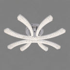 Lustra LED RFAN, Model K2550/4A, cu Telecomanda, 3 Tipuri de Lumina, Intensitate Reglabila, 120W, Argintiu