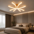Lustra LED RFAN, Model K2550/4A, cu Telecomanda, 3 Tipuri de Lumina, Intensitate Reglabila, 120W, Auriu