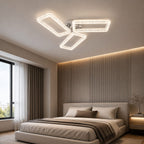 Lustra LED RFAN, Model K2551/3A, cu Telecomanda, 3 Tipuri de Lumina, Intensitate Reglabila, 120W, Argintiu