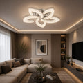Lustra LED RFAN, Model K2558/5, cu Telecomanda, 3 Tipuri de Lumina, Intensitate Reglabila, 120W, Argintiu