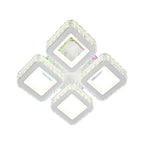 Lustra LED RFAN, Model R9098-4, Cu Telecomanda, 3 Tipuri De Lumina Plus Lumina RGB, Intensitate Reglabila, 68W, Alb