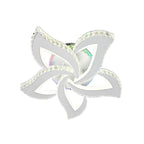Lustra LED RFAN, Model R9097-5, Cu Telecomanda, 3 Tipuri De Lumina Plus Lumina RGB, Intensitate Reglabila, 76W, Alb