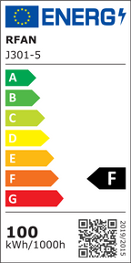 Lustra LED RFAN, Model J301-5, Cu Telecomanda, 3 Tipuri De Lumina, Intensitate Reglabila, 100W, Auriu