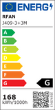 Lustra LED RFAN, Model J409/3+3, Cu Telecomanda, 3 Tipuri De Lumina, Intensitate Reglabila, 168W, Auriu