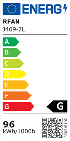 Lustra LED RFAN, Model J409/2, Cu Telecomanda, 3 Tipuri De Lumina, Intensitate Reglabila, 96W, Auriu