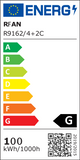 Lustra LED RFAN, Model R9162/4+2C, Cu Telecomanda, 3 Tipuri De Lumina Plus Lumina RGB, Intensitate Reglabila, 100W, Alb