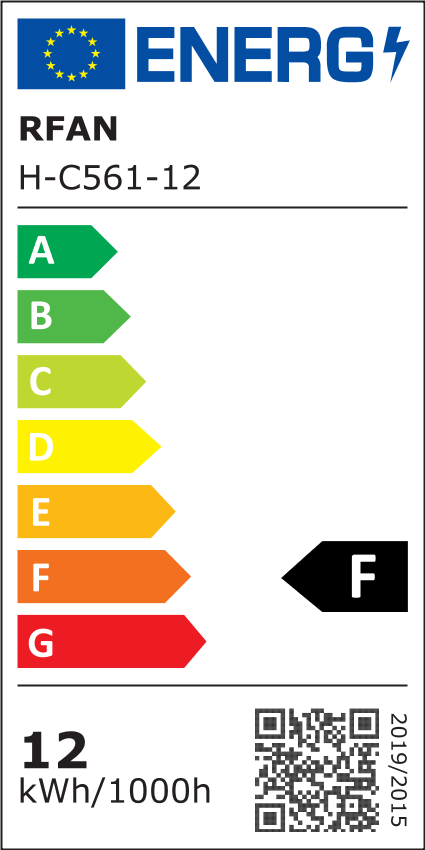 Spot COB LED RFAN, instalare ascunsa, Lumina Rece, 6500K, 12W, Negru
