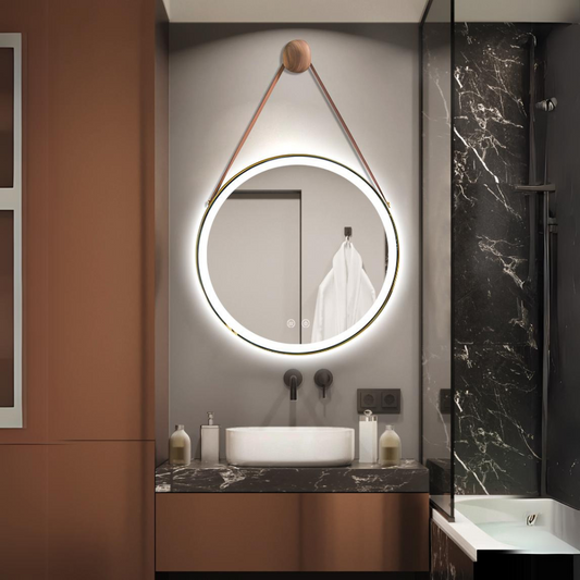 Oglinda Led Si Touch Cu Functie Dezaburire, 3 Tipuri De Lumina Smack, 60 X 60 Cm
