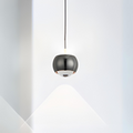 Pendul LED RFAN, Model D20900, Lumina Neutra, Inaltime Reglabila, 7W, Negru Lucios